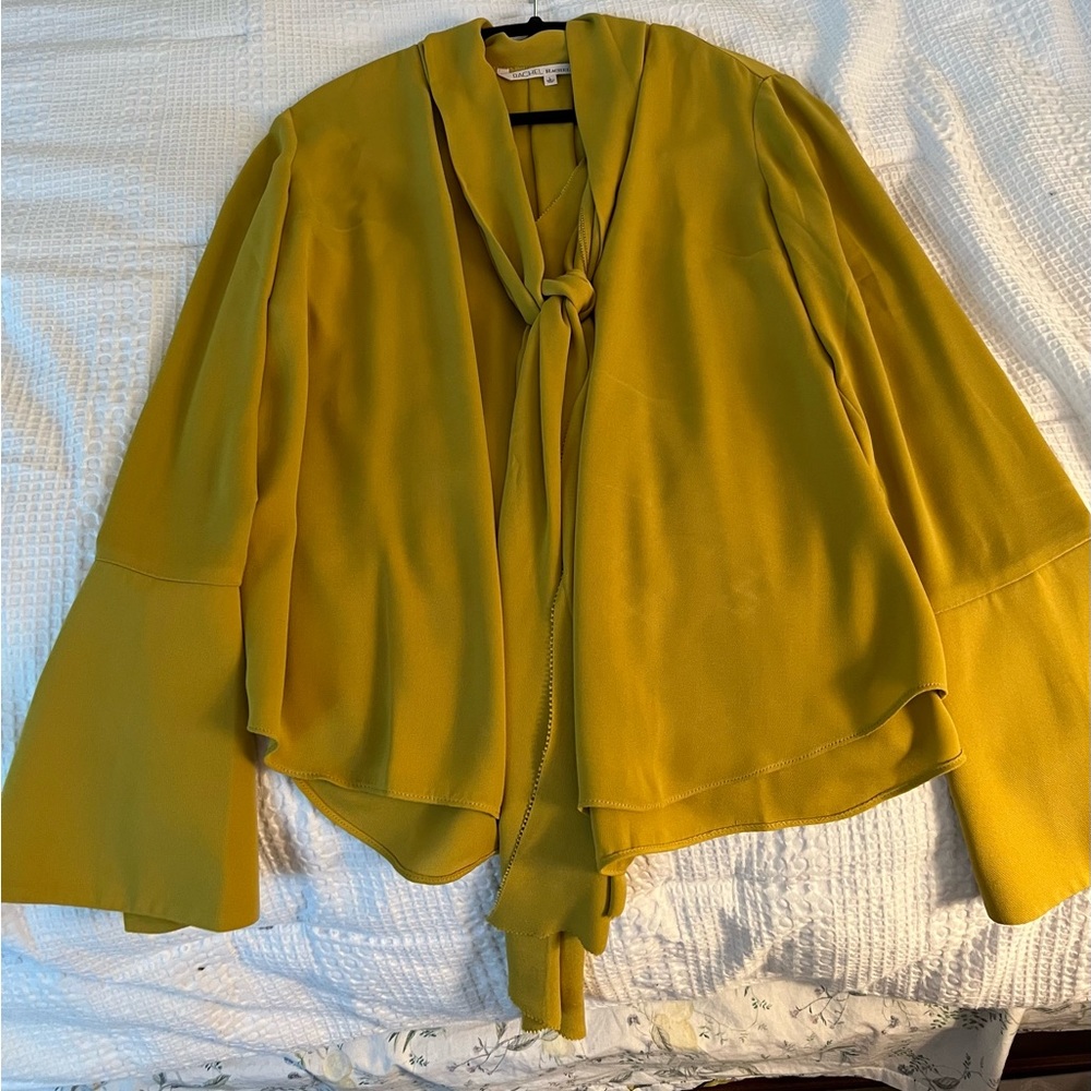 Rachel Roy Blouse with tie/bow in size Large